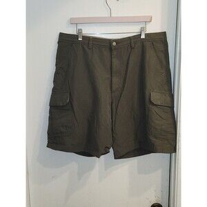 Rei Men’s Size 38 Green Cargo Pockets Hiking Outdoor Canvas Nylon Blend Shorts